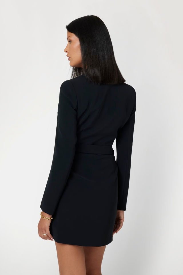 Guess Blazer Mini Elbise Siyah