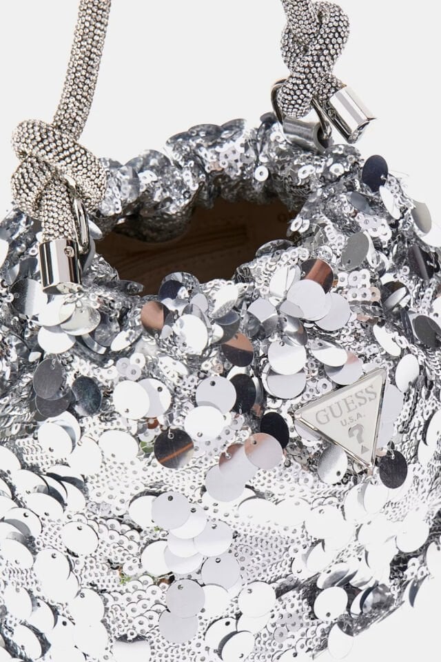 Guess Holiday Shine Mini El Çantası Gümüş