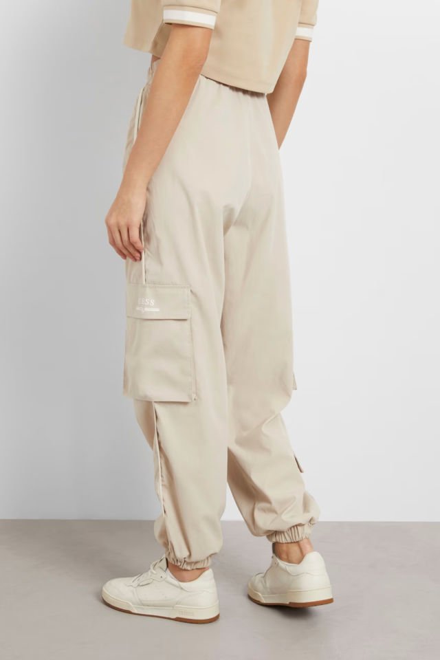 Guess Normal Bel Kargo Pantolon Bej