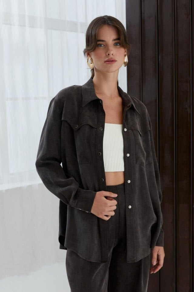 Naar Gömlek Kahverengi