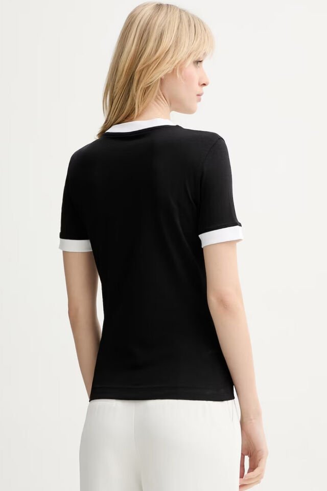 Guess Logo Patch Tişört Siyah