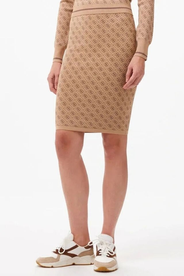 Guess Lise 4g Etek Swtr Etek Kahverengi