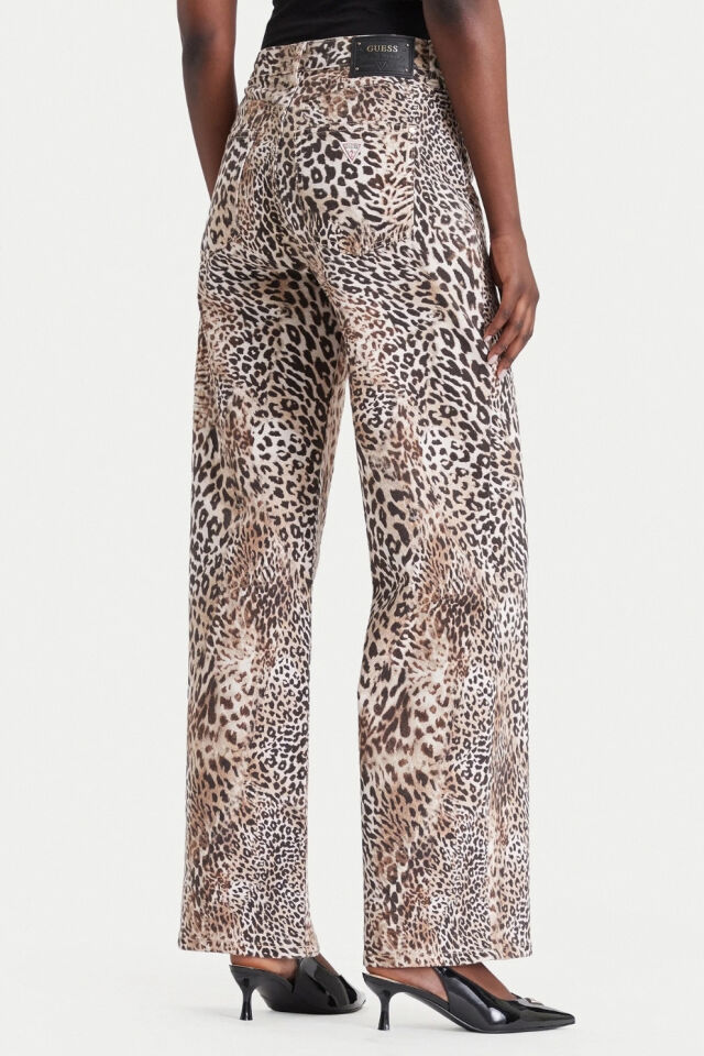 Guess Kahverengi Geniş Paçalı Kot Pantolon