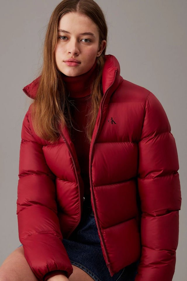 Calvin Klein Şişme Mont Kırmızı