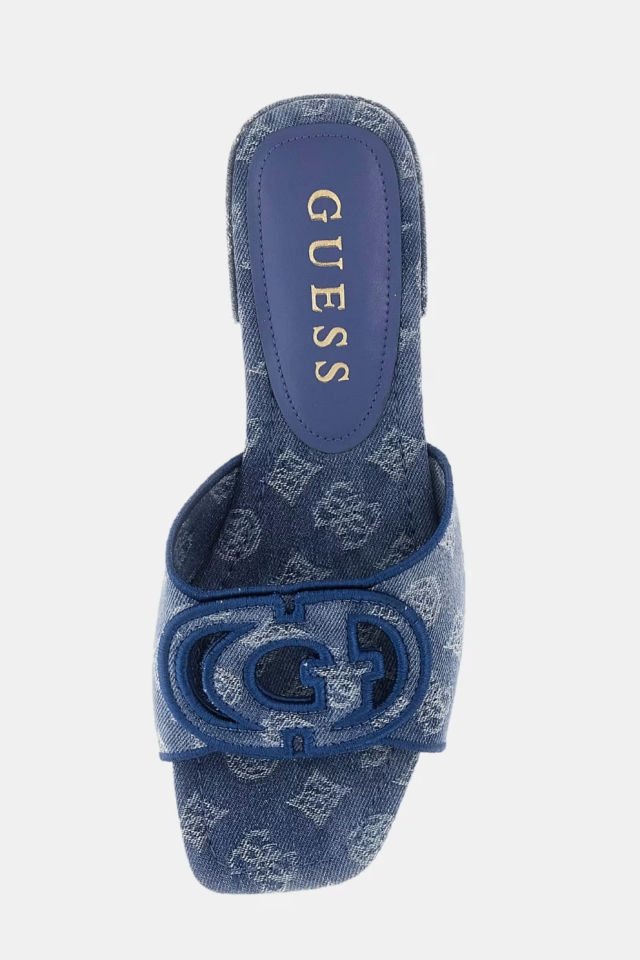 Guess Tarisha 4G ve Peony Logolu Jean Sandalet Mavi
