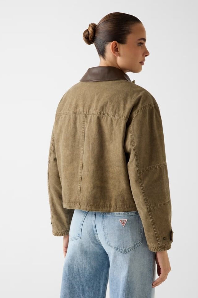 Guess Kısa Kesimli Field Ceket Kahverengi
