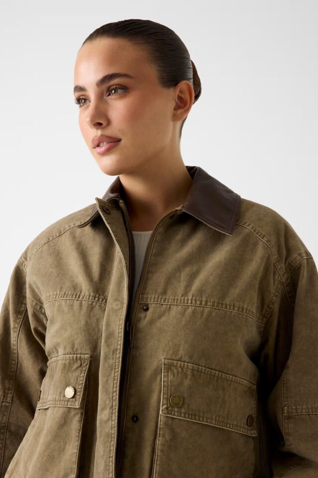 Guess Kısa Kesimli Field Ceket Kahverengi