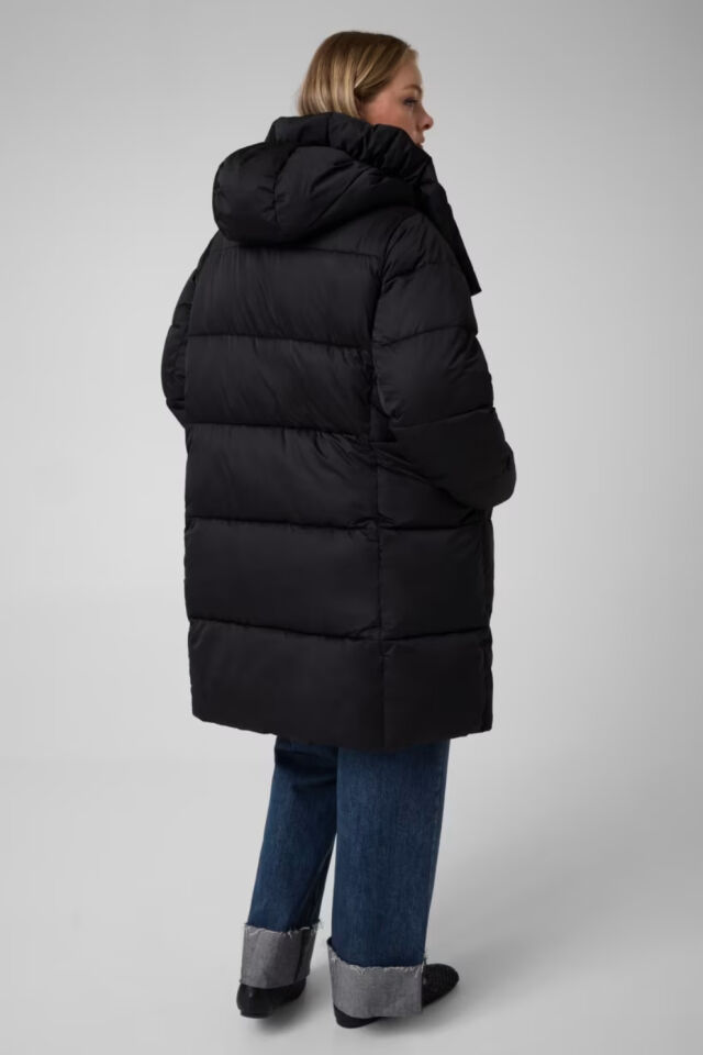 Guess Orta Boy Şişme Ceket Siyah