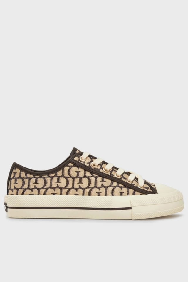 Guess Carey Desenli Sneaker Kahve-Krem