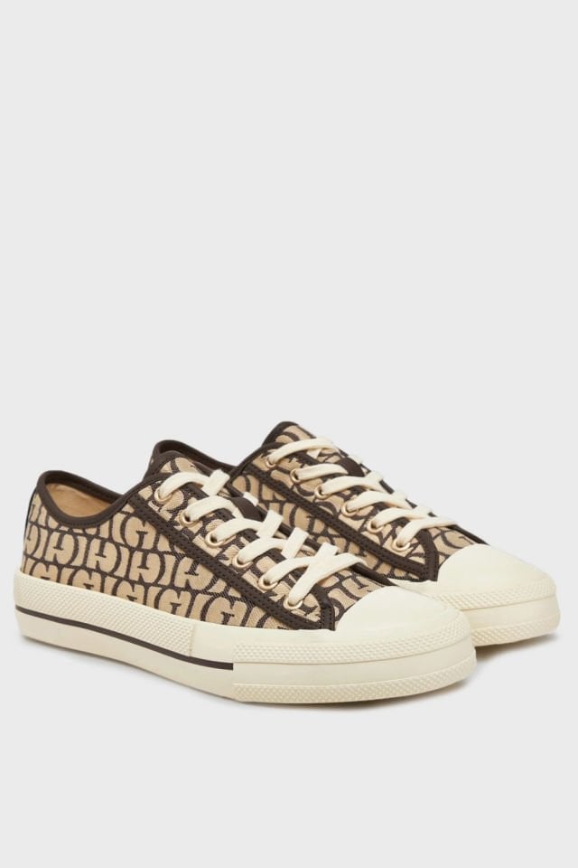Guess Carey Desenli Sneaker Kahve-Krem