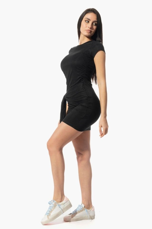 Guess Bodycon Mini Elbise Siyah