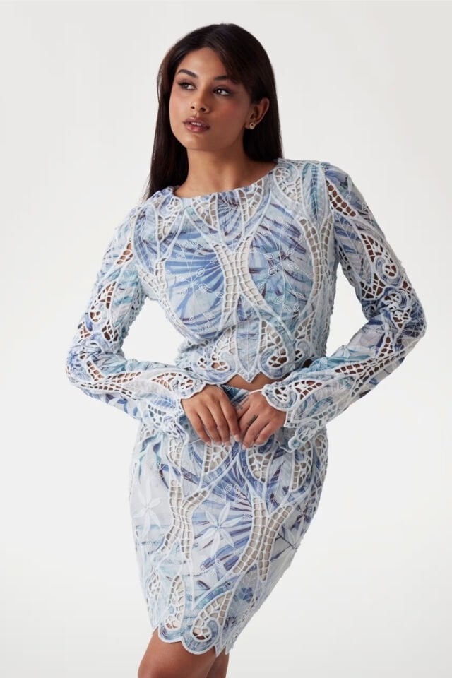 Guess Dantel Crop Üst