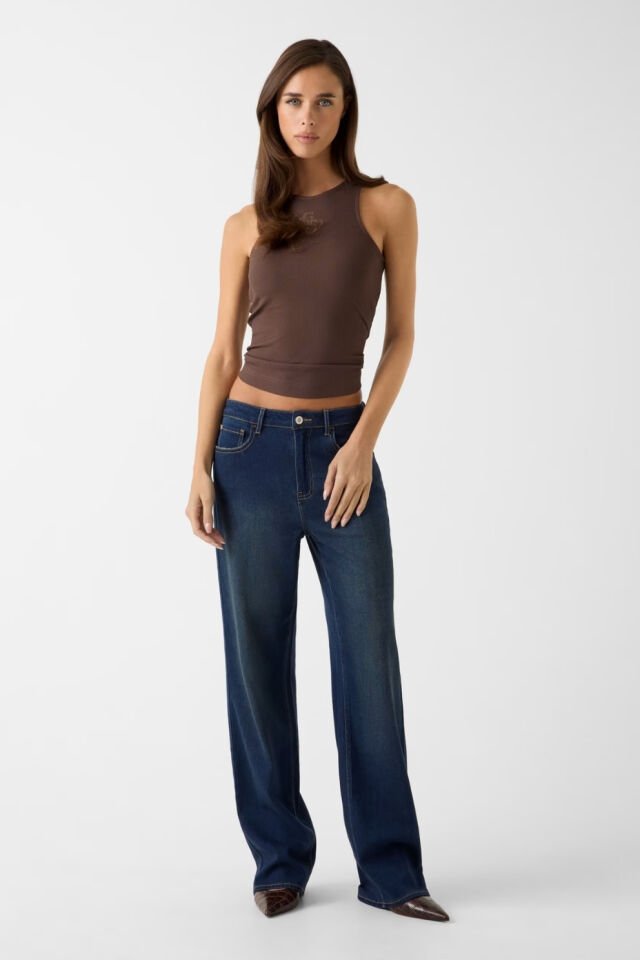 Guess  Fitilli Örgü Üst Kahverengi