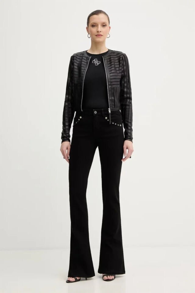 Guess  Fitilli Örgü Üst Siyah