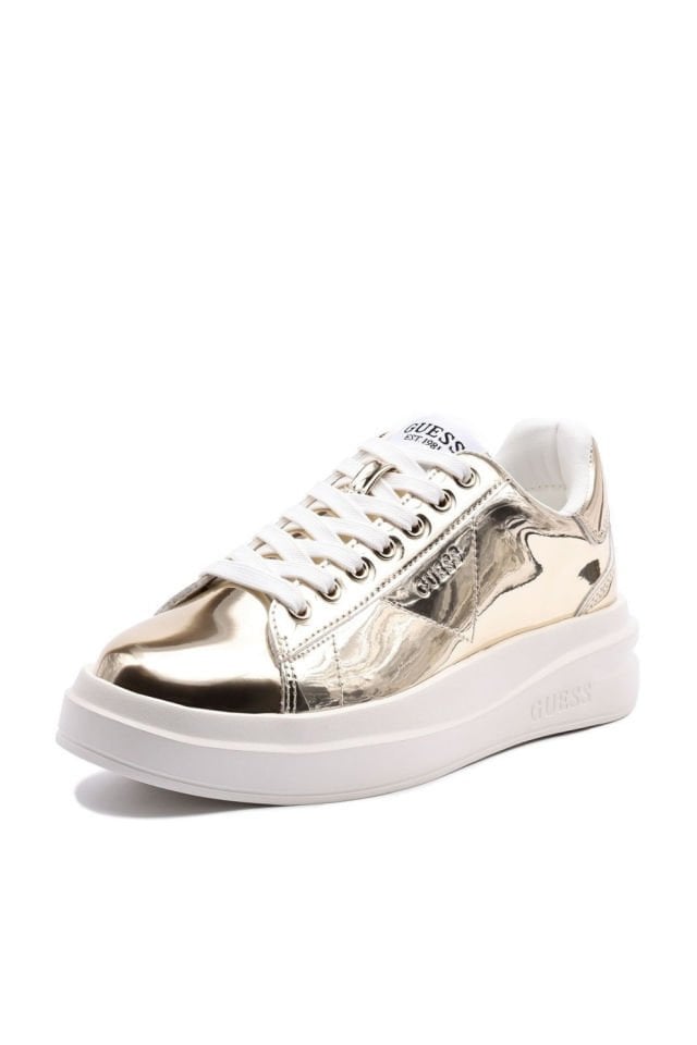 Guess Elbina Lame Sneaker Gold