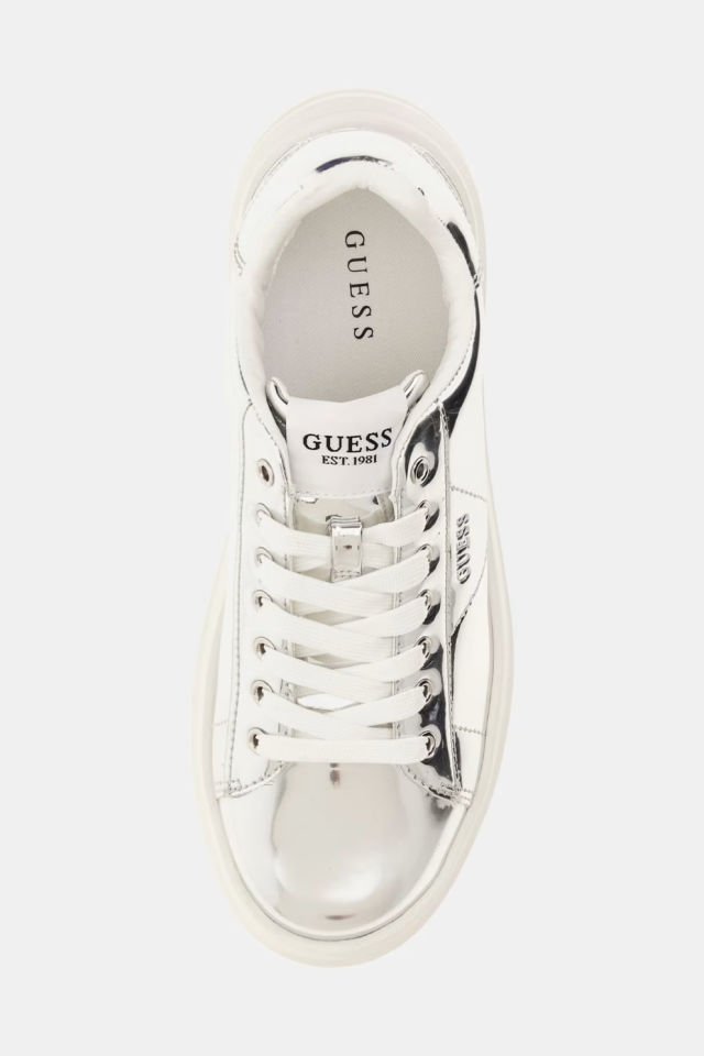 Guess Elbina Lame Sneaker Gümüş