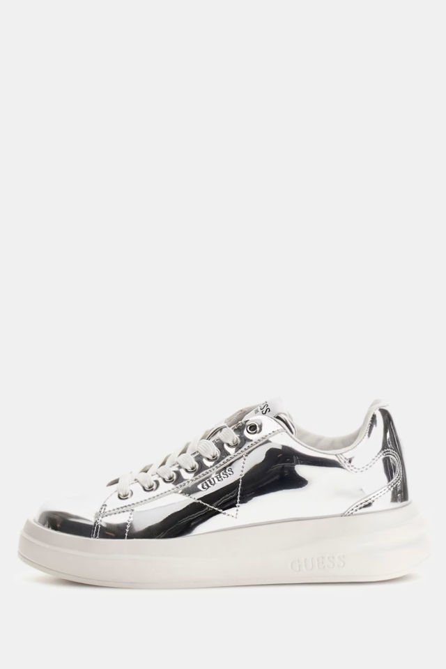 Guess Elbina Lame Sneaker Gümüş