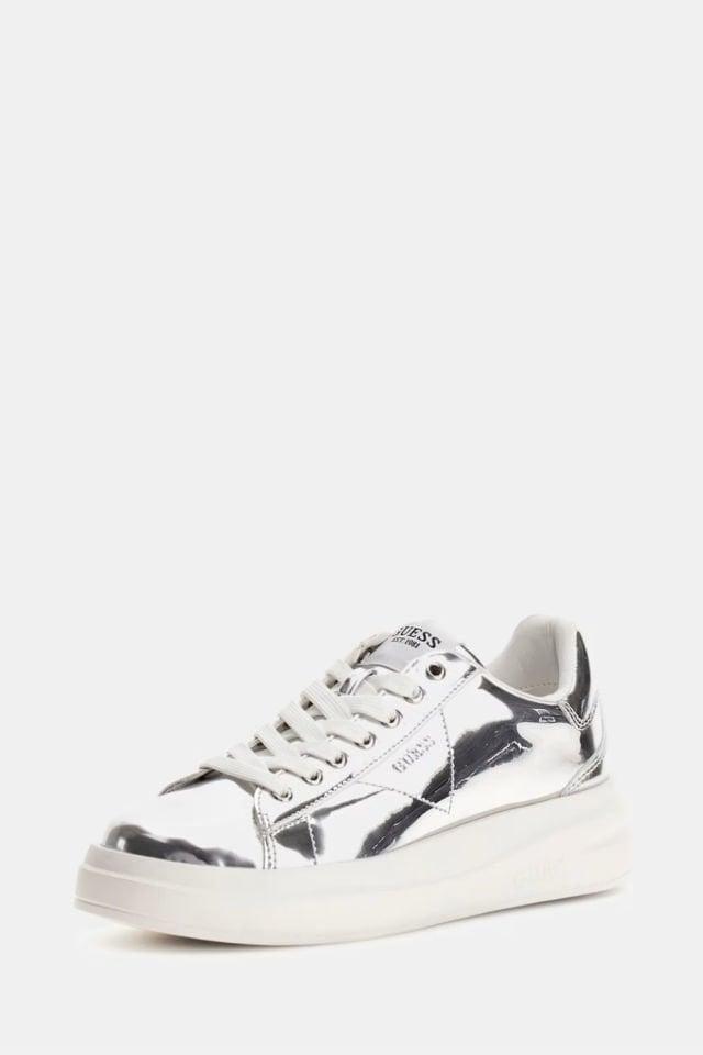 Guess Elbina Lame Sneaker Gümüş