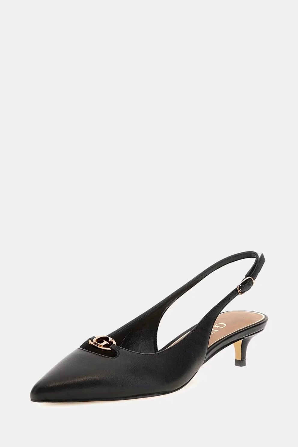 Guess Jessah Hakiki Deri Slingback Siyah