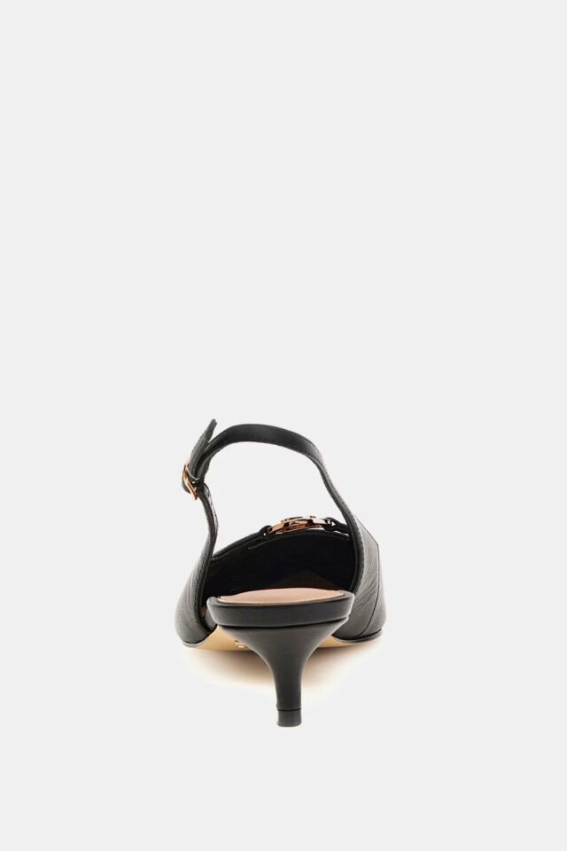 Guess Jessah Hakiki Deri Slingback Siyah