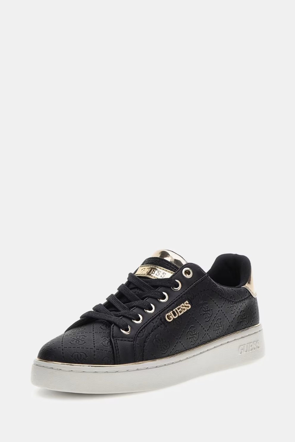 Guess Beckie 4G Logo Baskili Sneaker Siyah