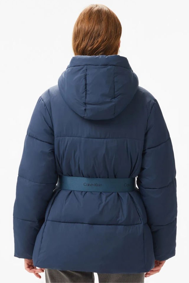 Calvin Klein Jeans Puffer Kadın Lacivert Mont