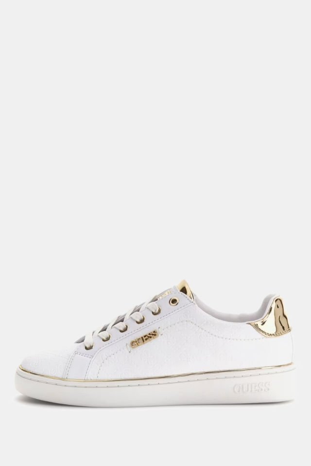 Guess Beckie 4G Logo Baskili Sneaker Beyaz