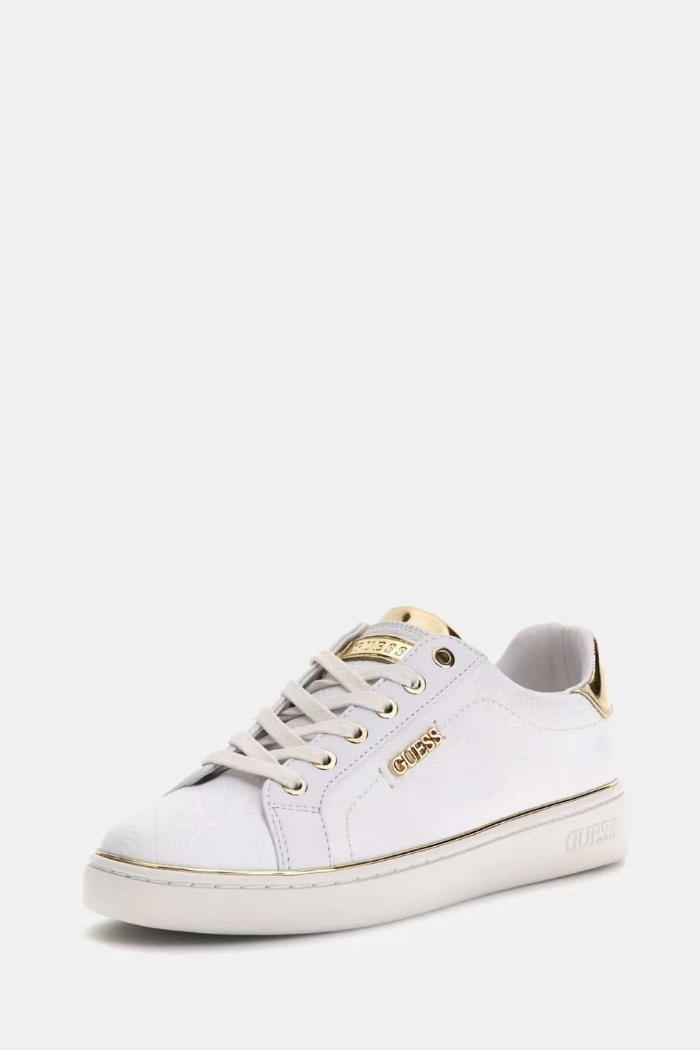 Guess Beckie 4G Logo Baskili Sneaker Beyaz