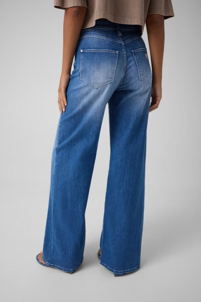 Guess Bellflower Geniş Paçalı Pantolon