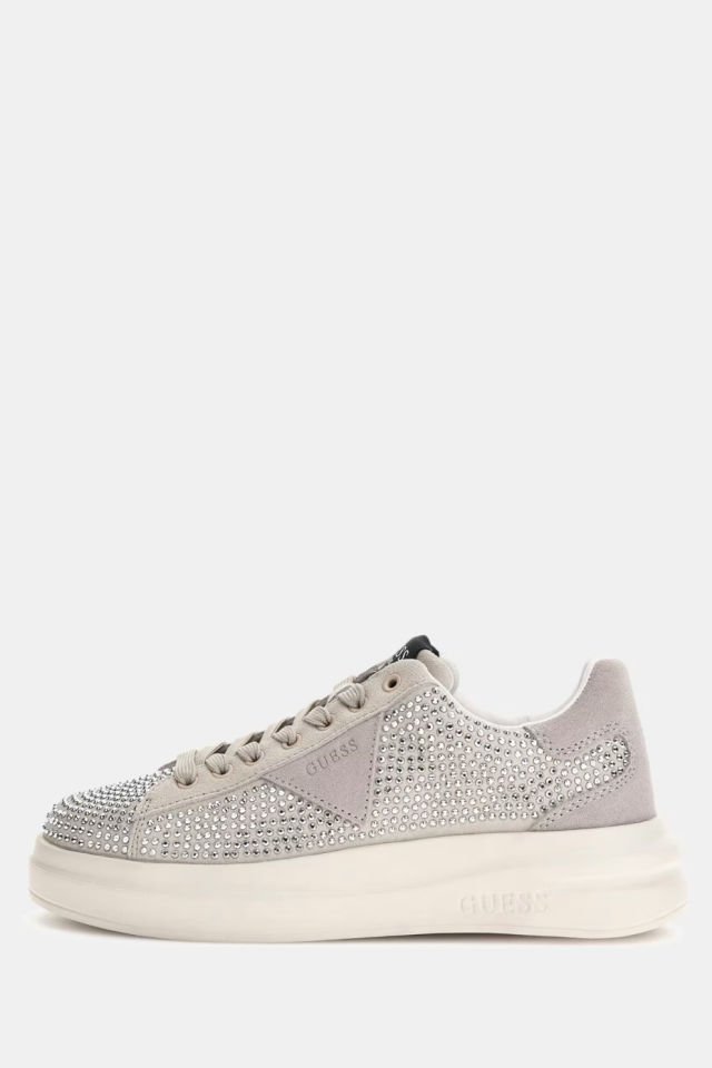 Guess Elbina Süet Deri Sneaker Beyaz