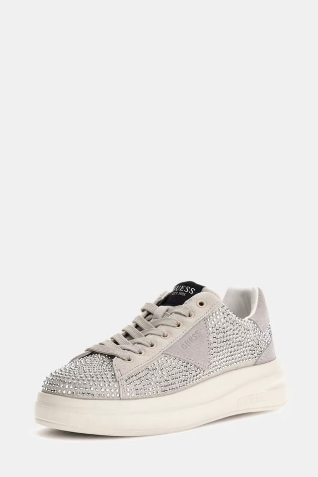 Guess Elbina Süet Deri Sneaker Beyaz