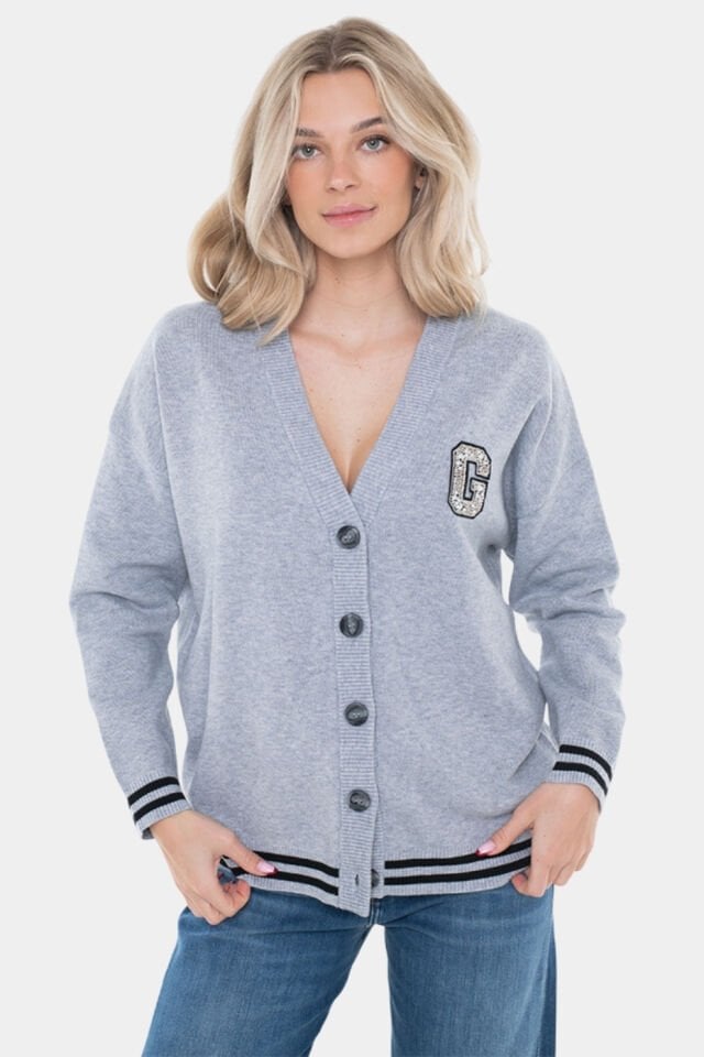 Guess Madıson Örgü Hırka Mavi