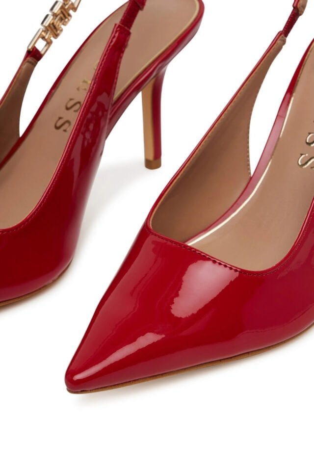 Guess Kadınlar İçin Askılı Ayakkabı Kırmızı