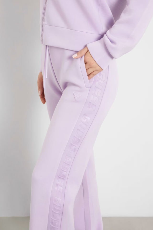 Guess Yan Logolu Scuba Pantolon Lila