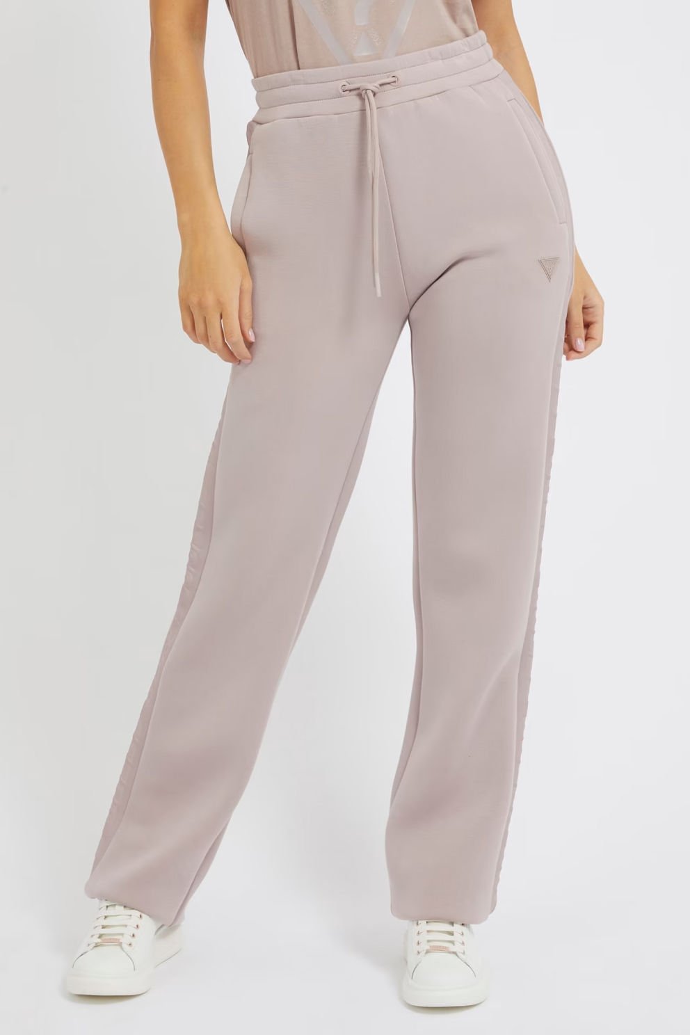 Guess Yan Logolu Scuba Pantolon Toz Pembe