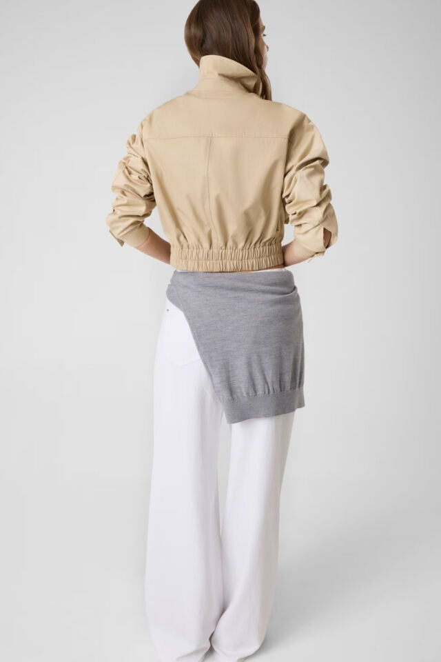 Guess Utility Cropped Ceket Bej