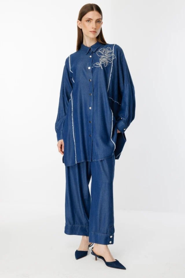 Ghisa İşleme Detaylı Takım Lacivert