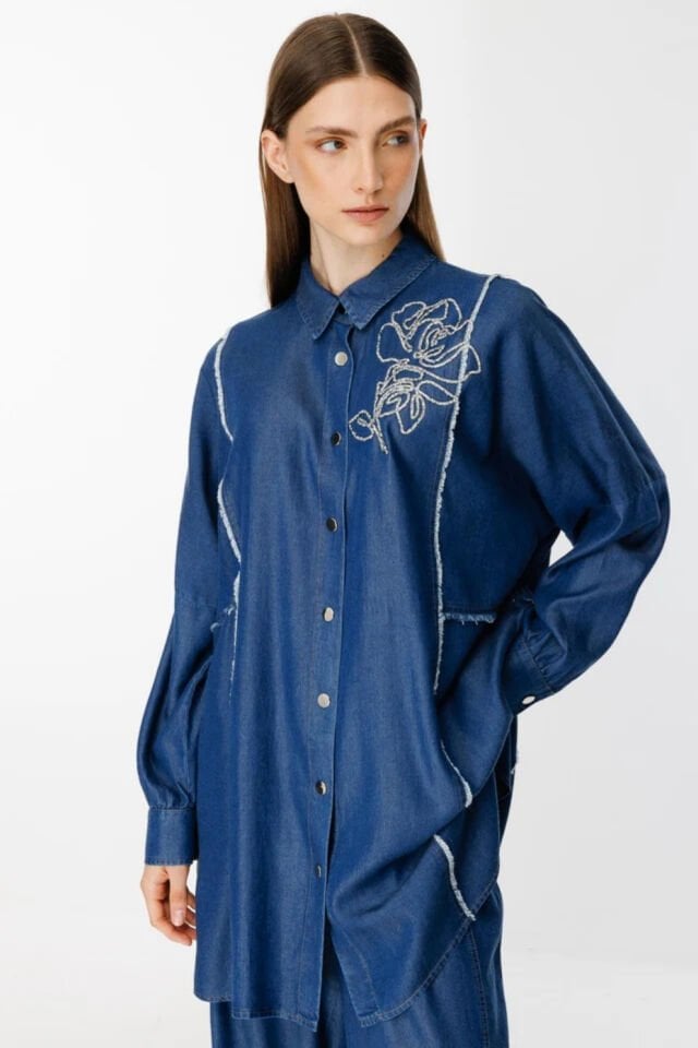 Ghisa İşleme Detaylı Takım Lacivert