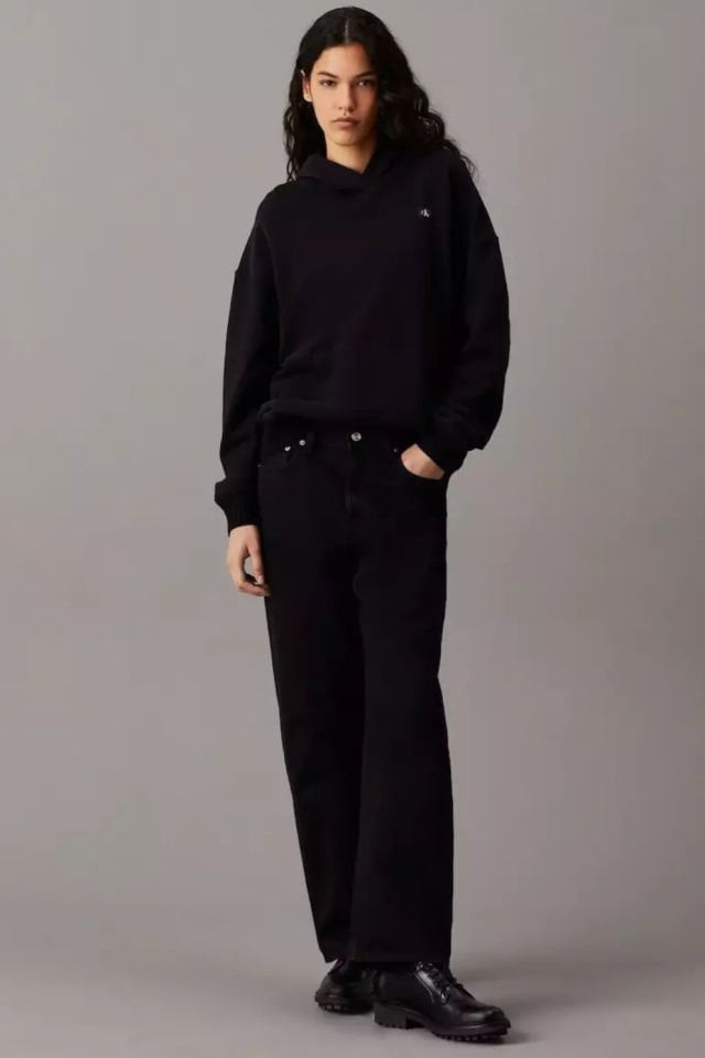 Calvin Klein Kadın Kapşonlu Sweat Siyah