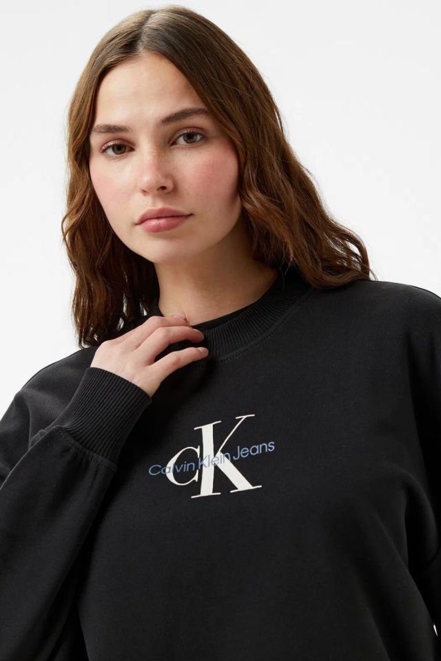 Calvin Klein Kadın Sweatshirt Siyah