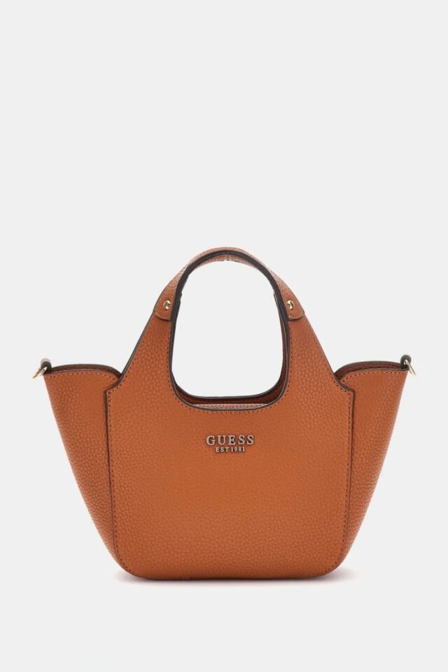 Guess Calista Pochette El Çantası Kahverengi