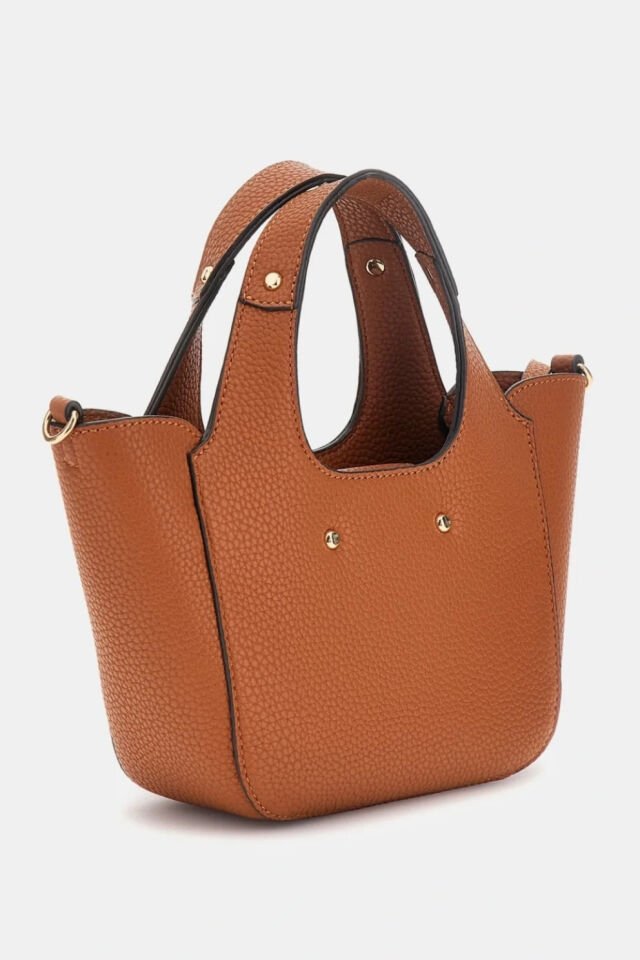 Guess Calista Pochette El Çantası Kahverengi