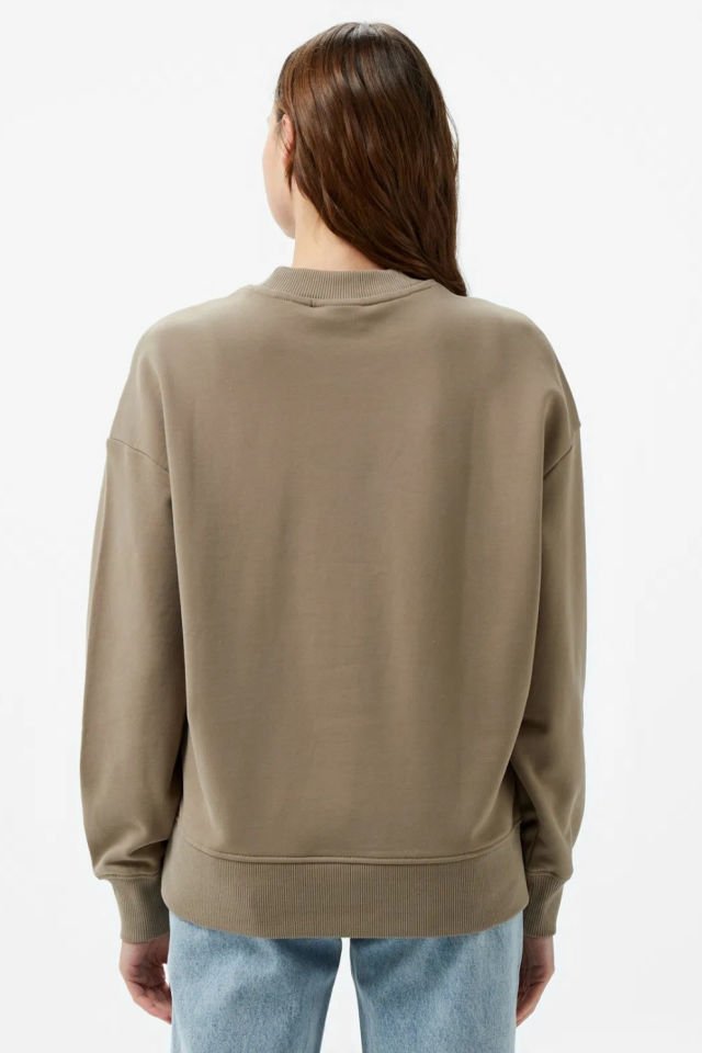 Calvin Klein Kadın Sweatshirt Kahverengi