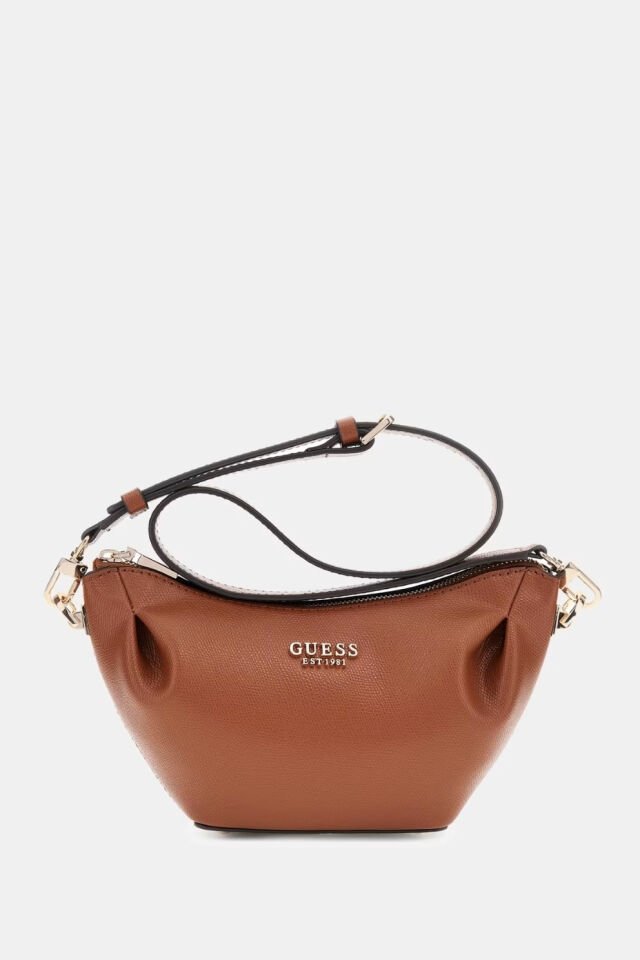 Guess Amorette Omuz Çantası Kahverengi