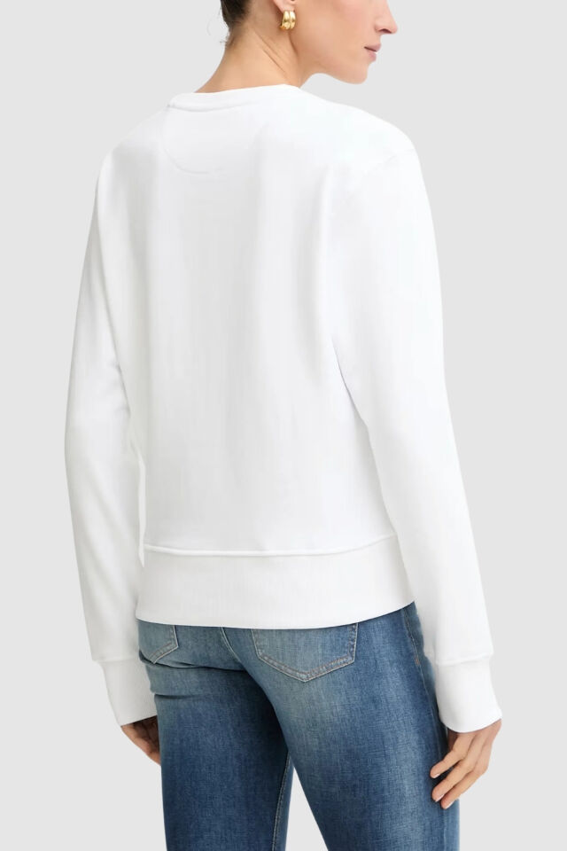 Guess Basy Kadın Sweatshirt Beyaz