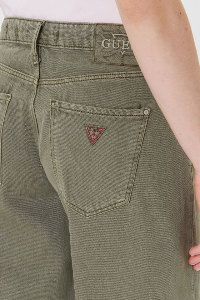 Guess Kadın Kahverengi Palazzo Pantolon Yeşil