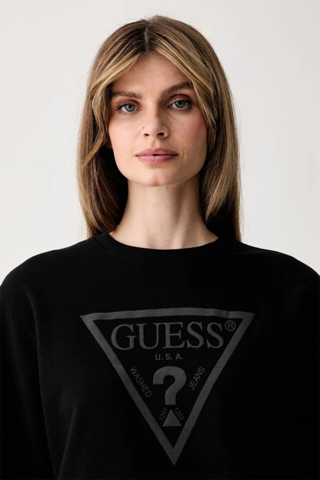 Guess Basy Kadın Sweatshirt Siyah