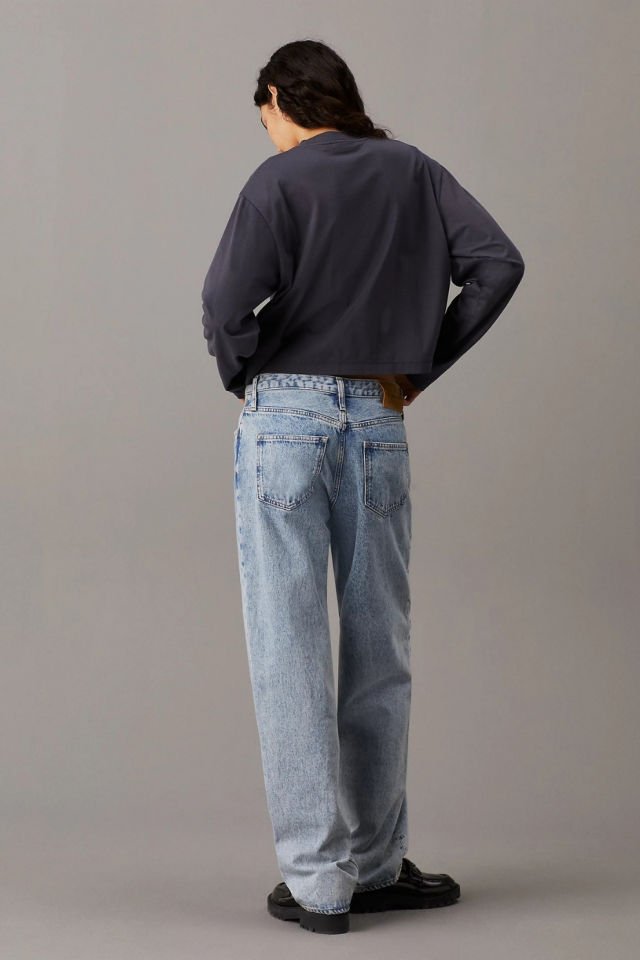 Calvin Klein Bisiklet Yaka Regular Fit Marka Logolu Uzun Kollu Siyah