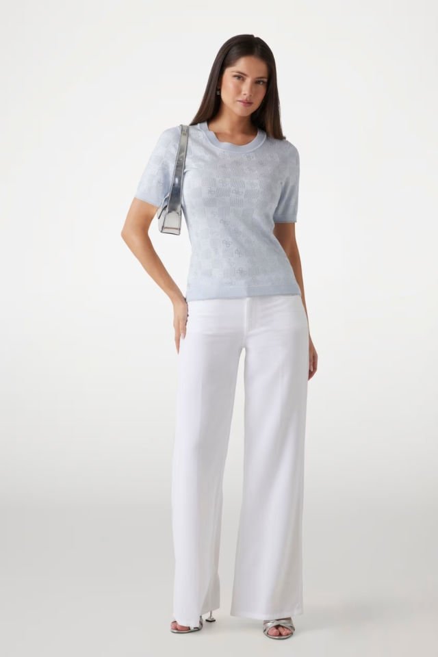 Guess 4G Logolu Kazak Açık Mavi