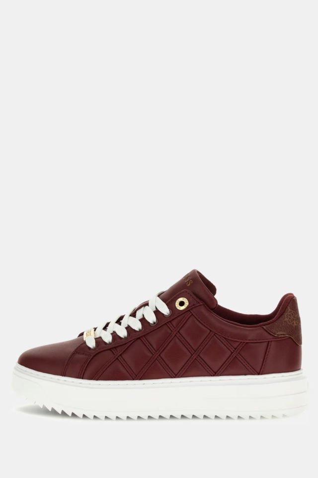 Guess Dattice Kapitone Sneaker Bordo